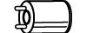 FONOS 613509 Resonator, exhaust system